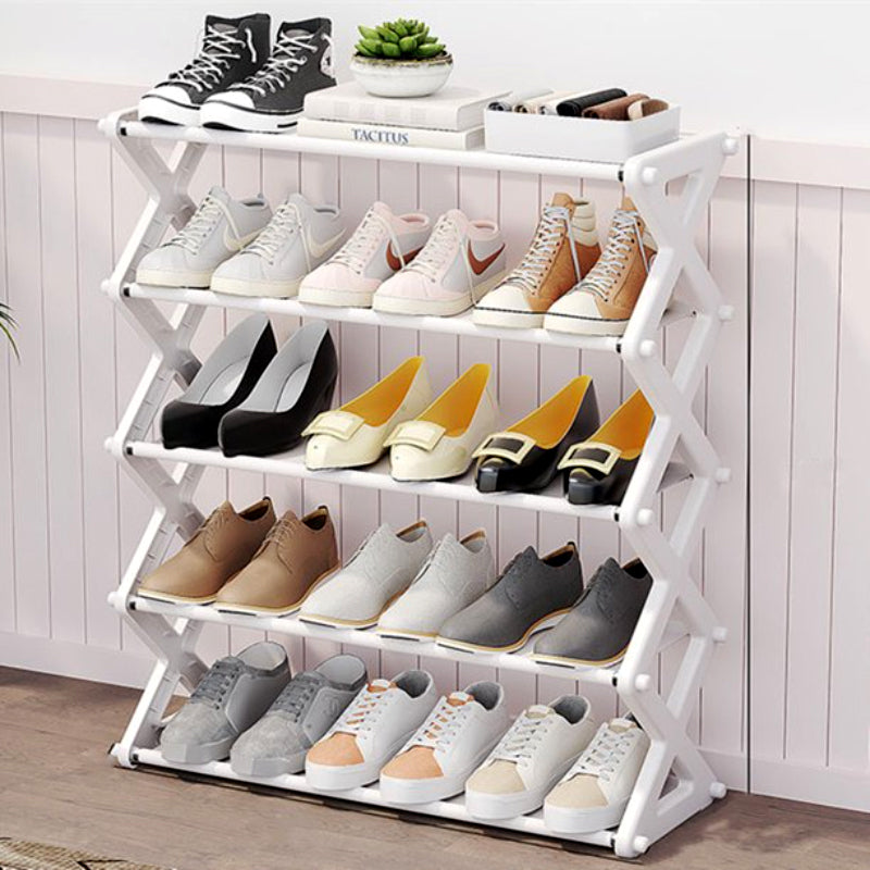 5 Layers X-Type Foldable Fashion Shoe Organizer Stand