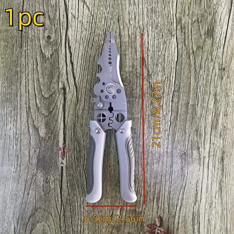 10-in-1 Multi-Functional Electrician Wire Stripping Pliers – Precision Cutting, Crimping & Shearing Tool